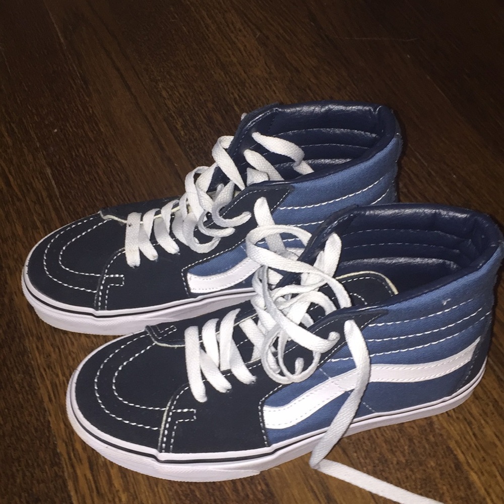 blue and black vans